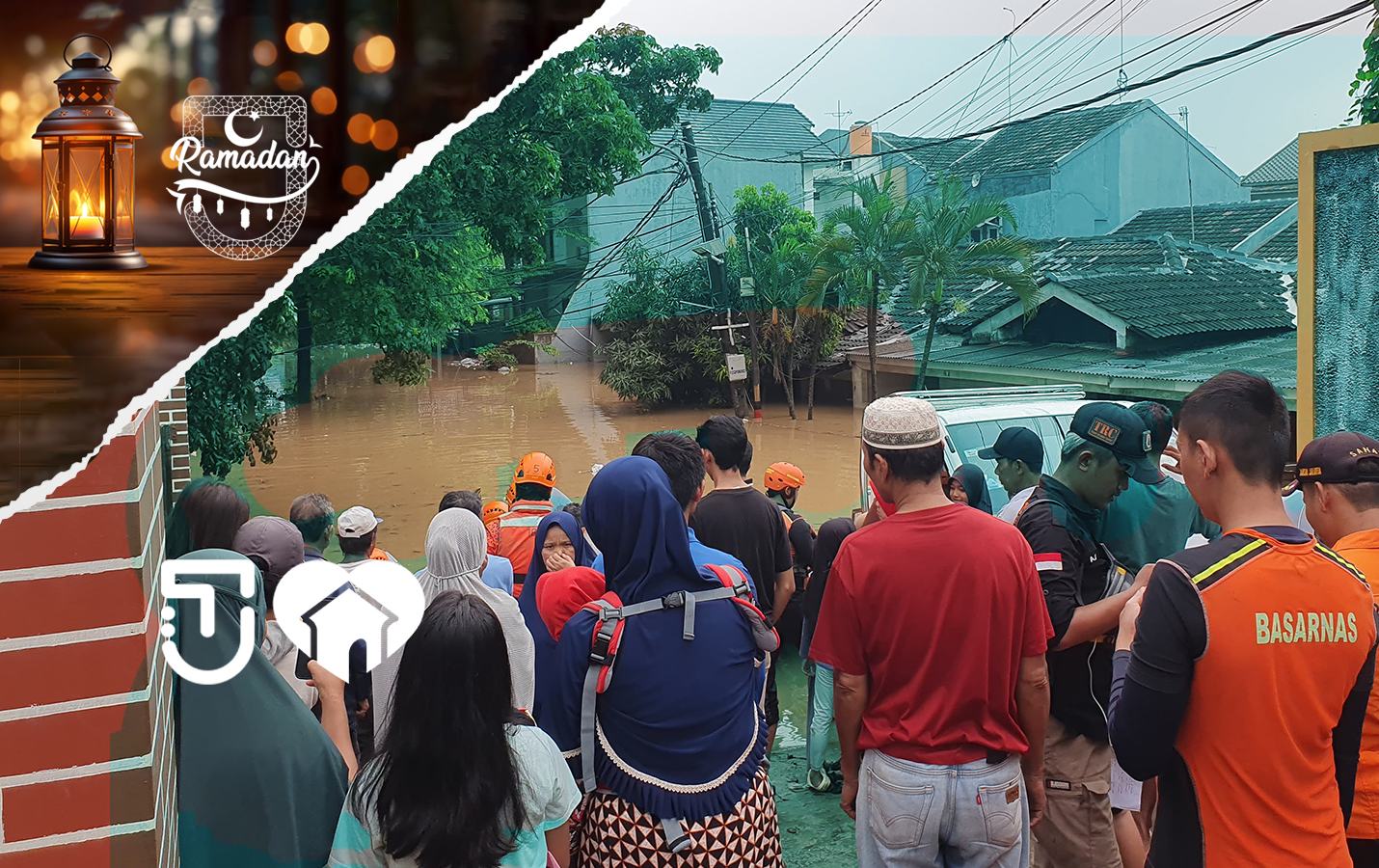 Ramadan Iftar for Bekasi Flood Victims - Indonesia