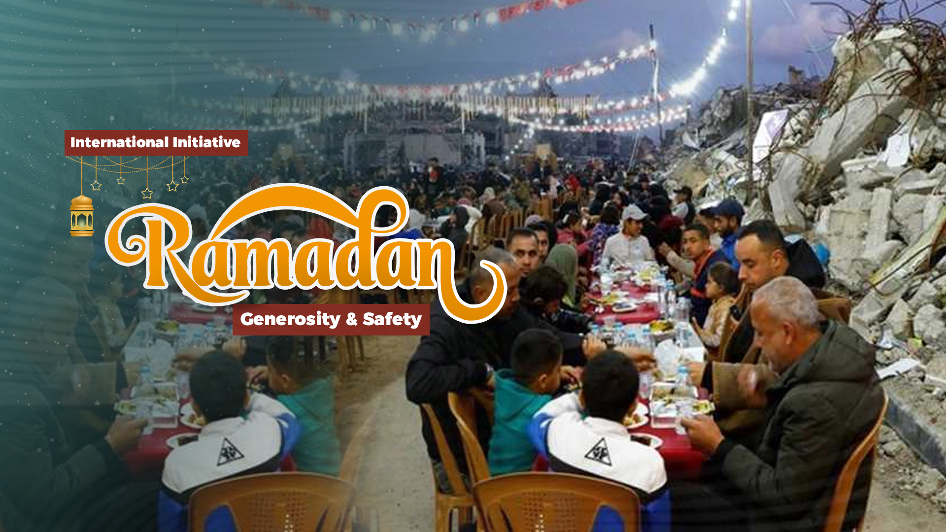 Ramadan Campaign: Generosity and Safety | Providing Iftar for Displaced Fasting People in Gaza